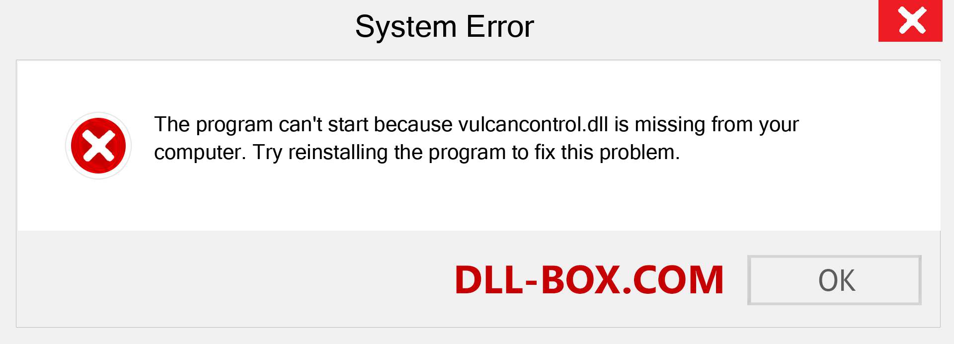  vulcancontrol.dll file is missing?. Download for Windows 7, 8, 10 - Fix  vulcancontrol dll Missing Error on Windows, photos, images